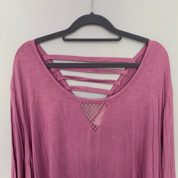 NEW Suzanne Betro Weekend stretchy long lines tunic pullover top shirt blouse - Picture 3 of 10